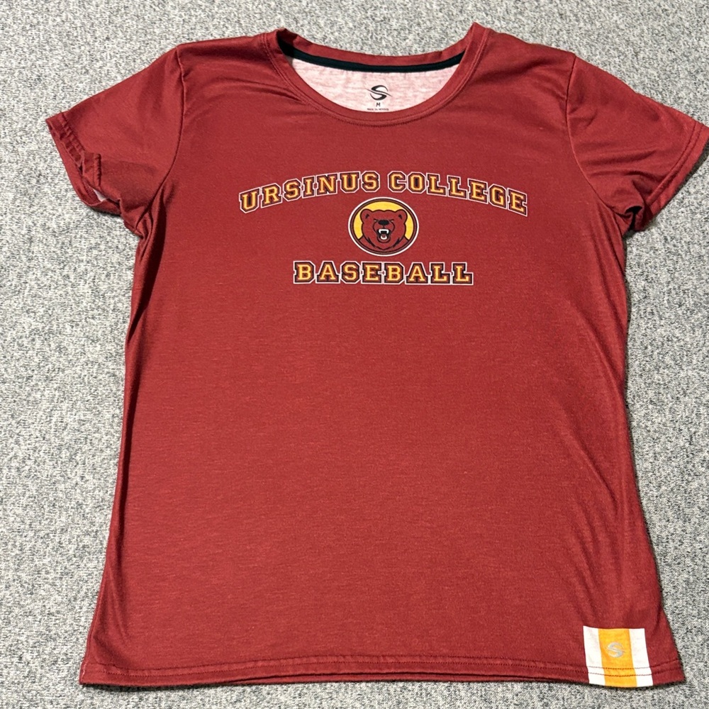 Sport-Tek Women's Red Baseball Tee